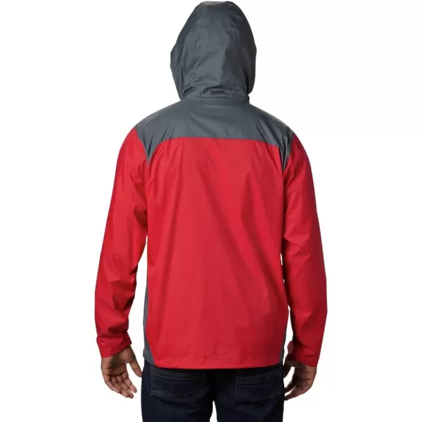 imageColumbia Mens Glennaker Rain JacketMountain Red  Graphite