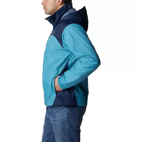 imageColumbia Mens Glennaker Rain JacketShastaCollegiate Navy
