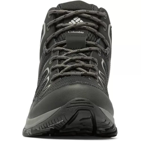 imageColumbia Mens Granite Trail Mid Waterproof Hiking ShoeBlackTitanium Grey Steel