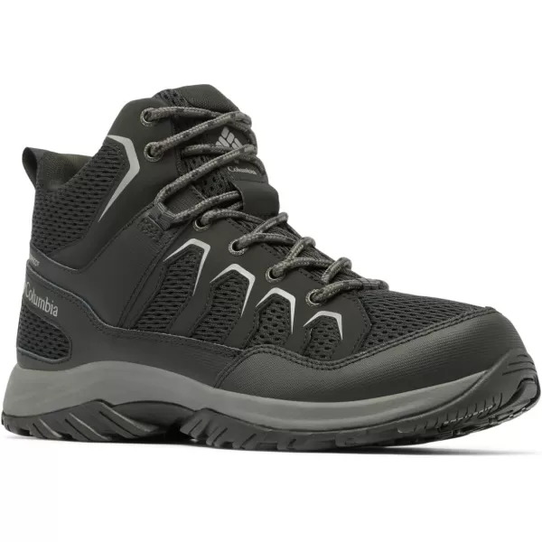 imageColumbia Mens Granite Trail Mid Waterproof Hiking ShoeBlackTitanium Grey Steel