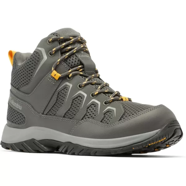 imageColumbia Mens Granite Trail Mid Waterproof Hiking ShoeDark GreyRaw Honey