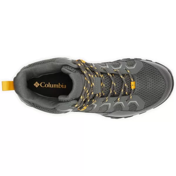 imageColumbia Mens Granite Trail Mid Waterproof Hiking ShoeDark GreyRaw Honey