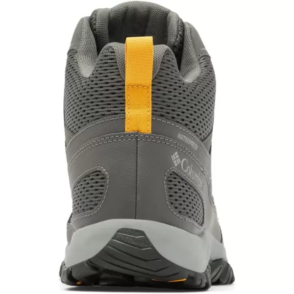 imageColumbia Mens Granite Trail Mid Waterproof Hiking ShoeDark GreyRaw Honey