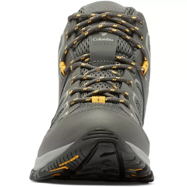 imageColumbia Mens Granite Trail Mid Waterproof Hiking ShoeDark GreyRaw Honey
