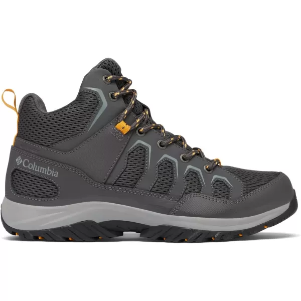imageColumbia Mens Granite Trail Mid Waterproof Hiking ShoeDark GreyRaw Honey