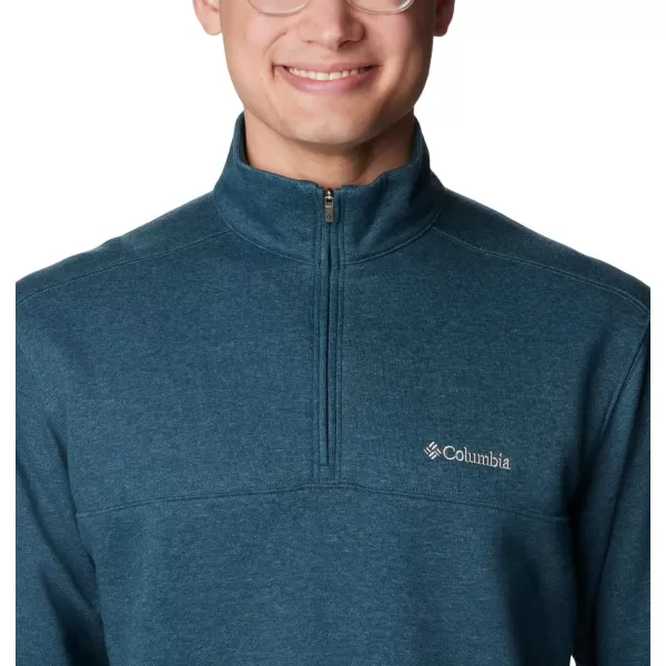 imageColumbia Mens Hart Mountain Ii Half ZipNight Wave Heather