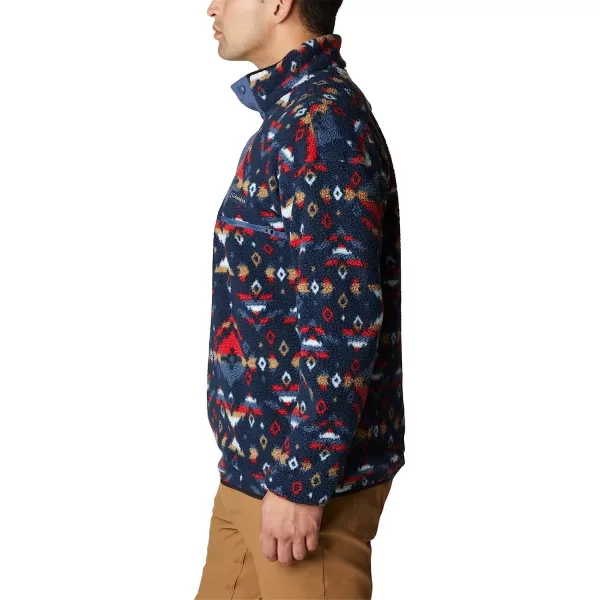 imageColumbia Mens Helvetia Half Snap FleeceDark Mountain Rocky Mountain Print