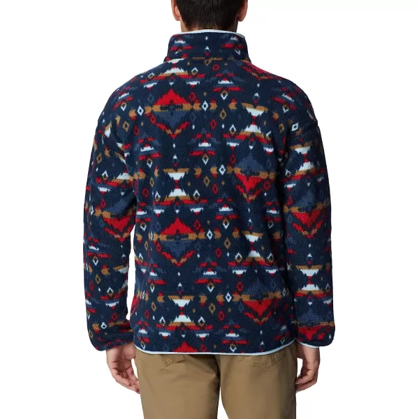 imageColumbia Mens Helvetia Half Snap FleeceDark Mountain Rocky Mountain Print