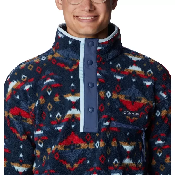 imageColumbia Mens Helvetia Half Snap FleeceDark Mountain Rocky Mountain Print
