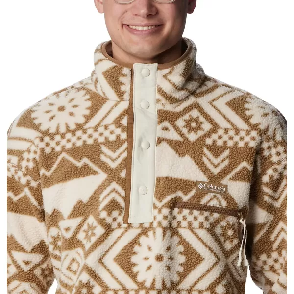 imageColumbia Mens Helvetia Half Snap FleeceDelta Checkered Peaks Tonal