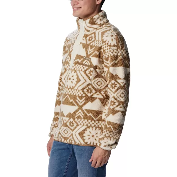 imageColumbia Mens Helvetia Half Snap FleeceDelta Checkered Peaks Tonal