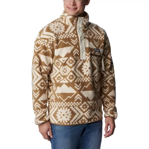 imageColumbia Mens Helvetia Half Snap FleeceDelta Checkered Peaks Tonal