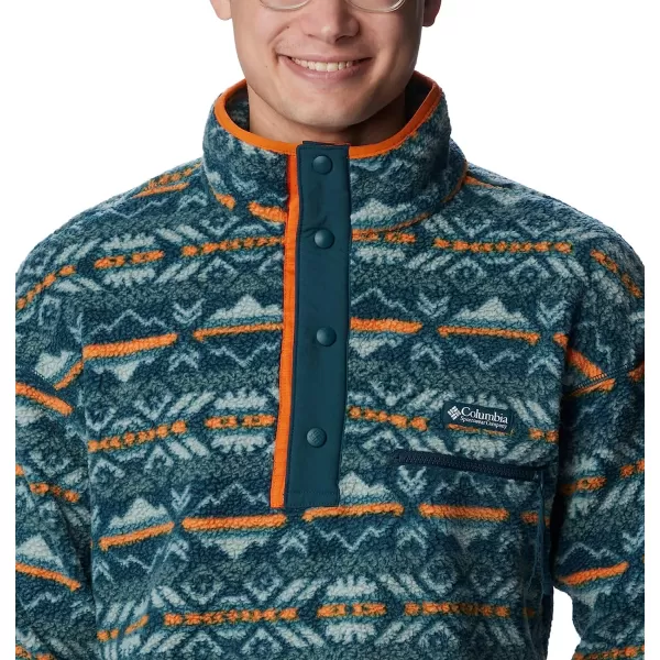 imageColumbia Mens Helvetia Half Snap FleeceNight Wave Checkered Peaks Multi