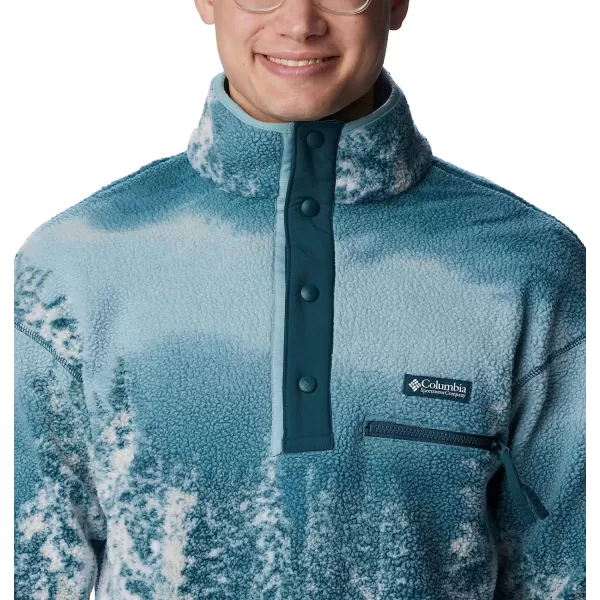 imageColumbia Mens Helvetia Half Snap FleeceNight Wave Solar Ski Print