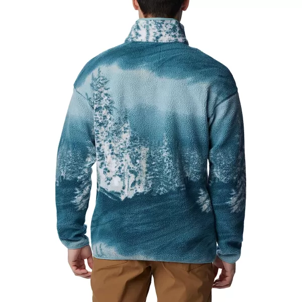 imageColumbia Mens Helvetia Half Snap FleeceNight Wave Solar Ski Print