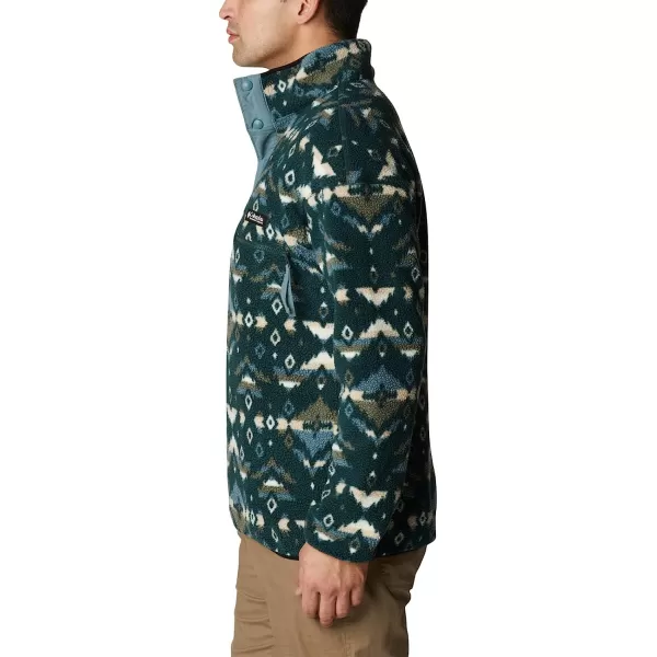 imageColumbia Mens Helvetia Half Snap FleeceSpruce Rocky Mountain Print