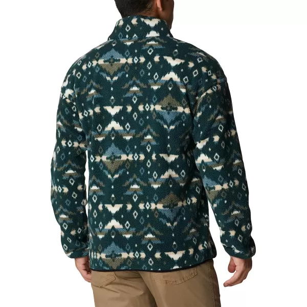 imageColumbia Mens Helvetia Half Snap FleeceSpruce Rocky Mountain Print