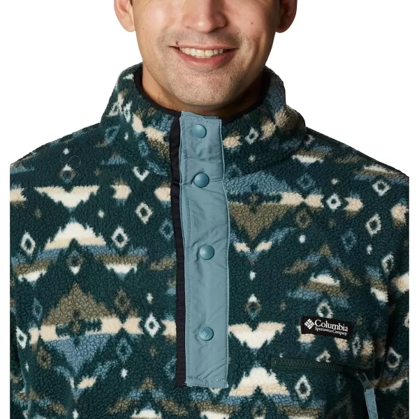 imageColumbia Mens Helvetia Half Snap FleeceSpruce Rocky Mountain Print