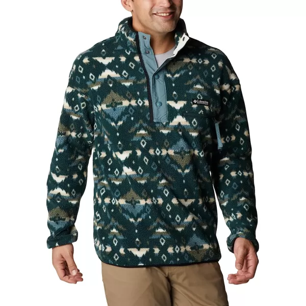 imageColumbia Mens Helvetia Half Snap FleeceSpruce Rocky Mountain Print