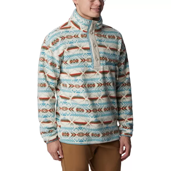 imageColumbia Mens Helvetia Half Snap FleeceStone Blue Checkered Peaks Multi