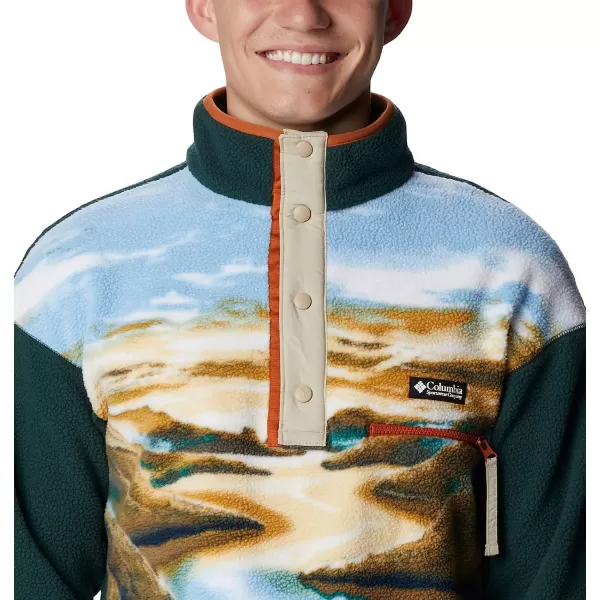 imageColumbia Mens Helvetia Half Snap FleeceWarm Copper Crg Print