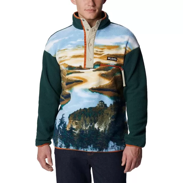 imageColumbia Mens Helvetia Half Snap FleeceWarm Copper Crg Print