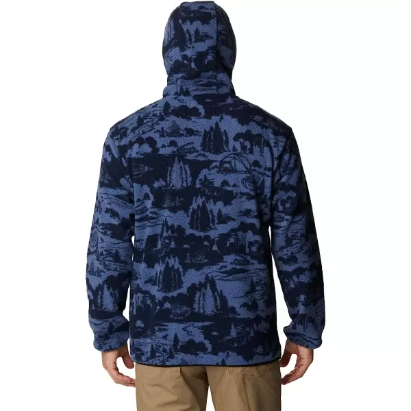 imageColumbia Mens Helvetia HoodieCollegiate Navy Roasted Print