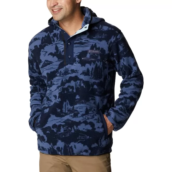 imageColumbia Mens Helvetia HoodieCollegiate Navy Roasted Print