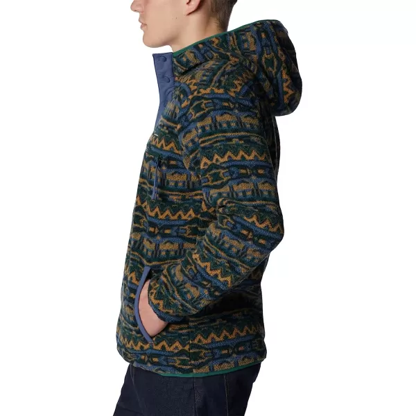 imageColumbia Mens Helvetia HoodieSpruce 80s Stripe Print