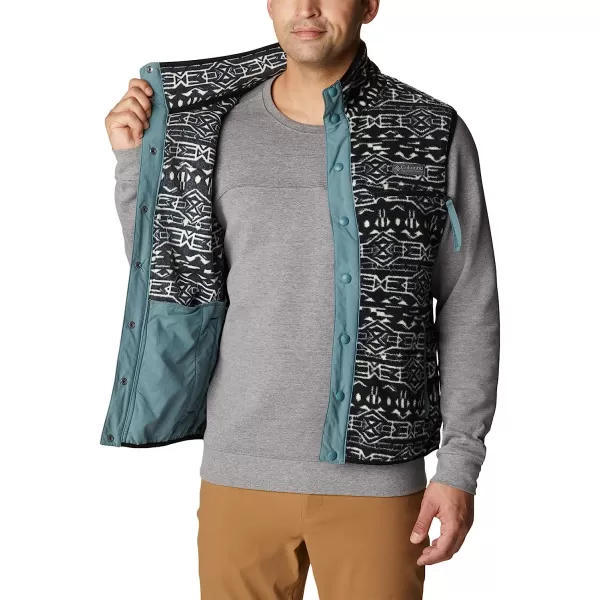 imageColumbia Mens Helvetia VestBlack Geo PrintMetal