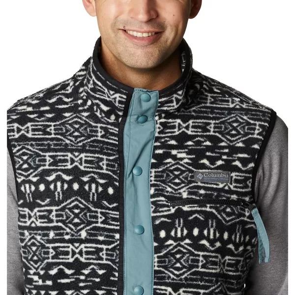 imageColumbia Mens Helvetia VestBlack Geo PrintMetal