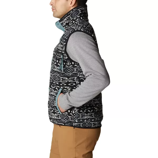 imageColumbia Mens Helvetia VestBlack Geo PrintMetal