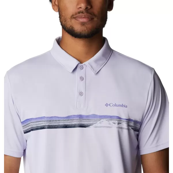 imageColumbia Mens Hike Novelty PoloPurple Tint