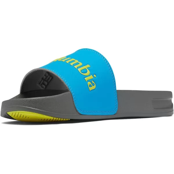 imageColumbia Mens Hood River Slide Sport SandalOcean BlueWarning Yellow