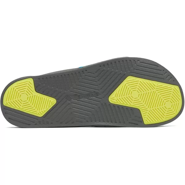 imageColumbia Mens Hood River Slide Sport SandalOcean BlueWarning Yellow