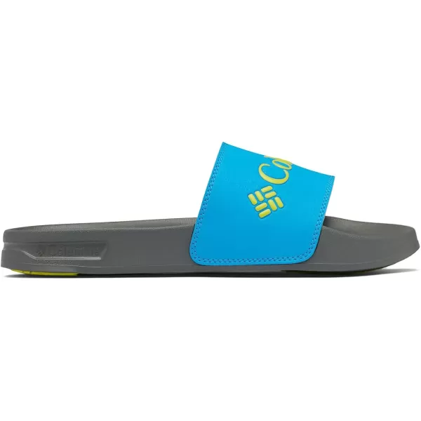 imageColumbia Mens Hood River Slide Sport SandalOcean BlueWarning Yellow