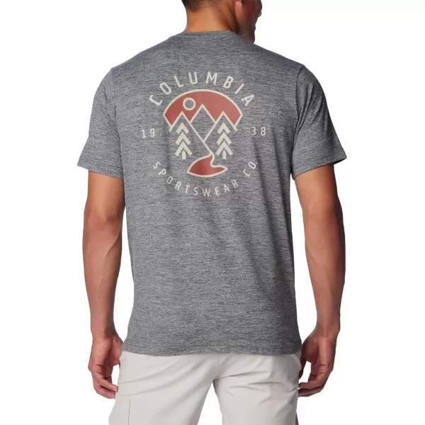 imageColumbia Mens Kwick Hike Back Graphic Short Sleeve TeeBlackNaturally Boundless