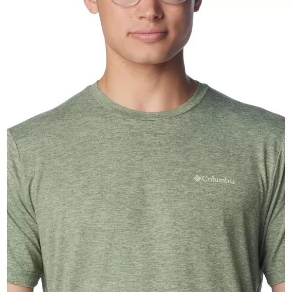 imageColumbia Mens Kwick Hike Back Graphic Short Sleeve TeeCanteen HeatherMountainair