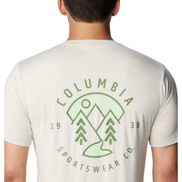 imageColumbia Mens Kwick Hike Back Graphic Short Sleeve TeeDark StoneNaturally Boundless