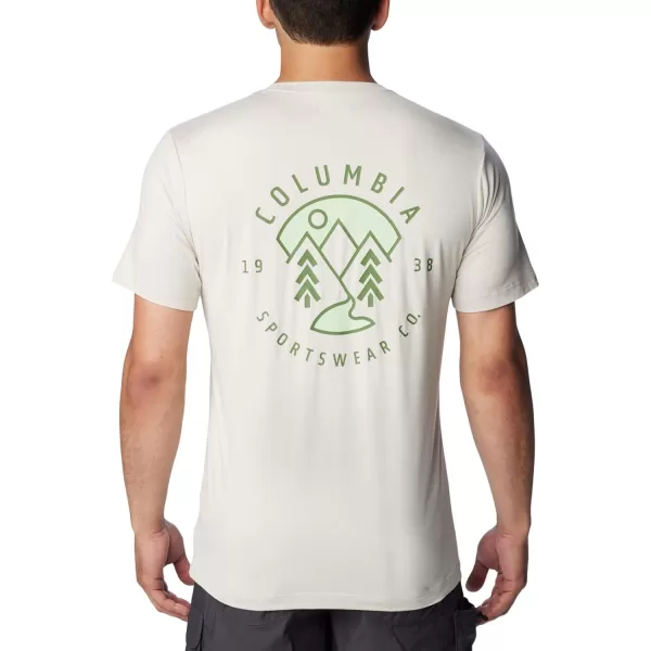 imageColumbia Mens Kwick Hike Back Graphic Short Sleeve TeeDark StoneNaturally Boundless