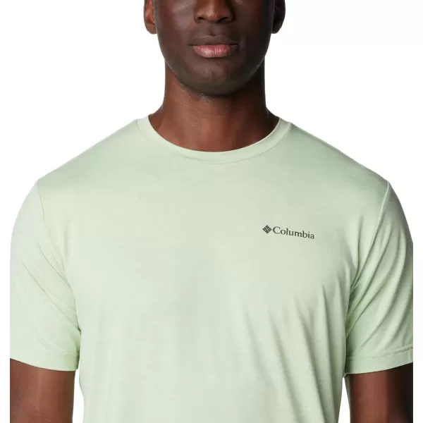 imageColumbia Mens Kwick Hike Back Graphic Short Sleeve TeeSage Leaf HeatherMoonscape