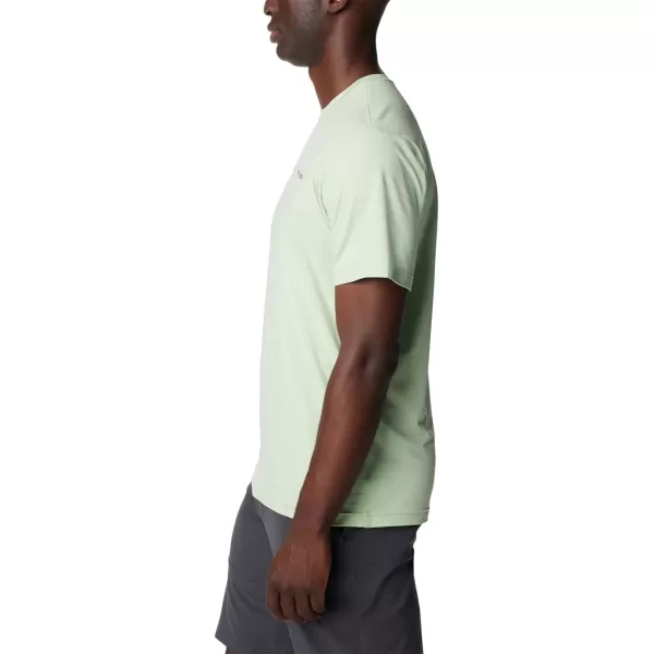 imageColumbia Mens Kwick Hike Back Graphic Short Sleeve TeeSage Leaf HeatherMoonscape
