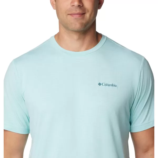 imageColumbia Mens Kwick Hike Back Graphic Short Sleeve TeeSpray HeatherNaturally Boundless