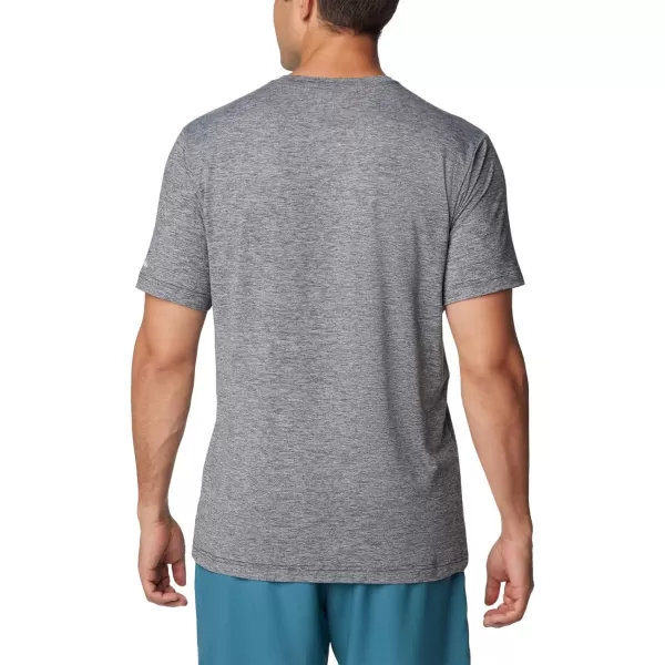 imageColumbia Mens Kwick Hike Graphic Short Sleeve TeeBlack HeatherTested Tough Pdx