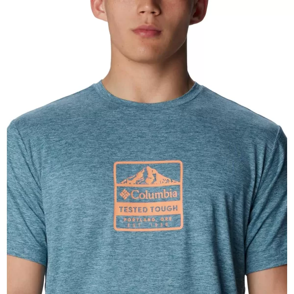 imageColumbia Mens Kwick Hike Graphic Short Sleeve TeeCloudburstTested Tough Pdx