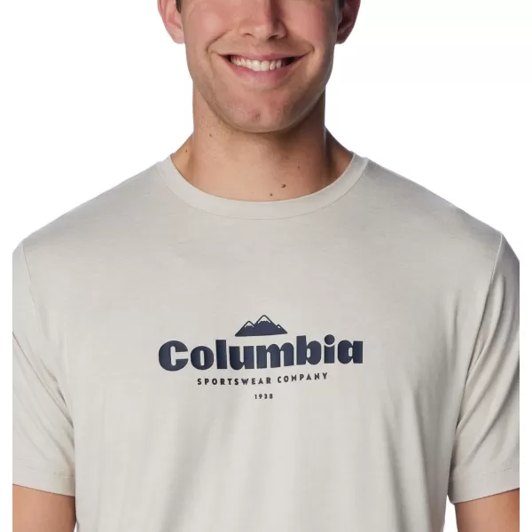 imageColumbia Mens Kwick Hike Graphic Short Sleeve TeeDark Stone HeatherElevated High