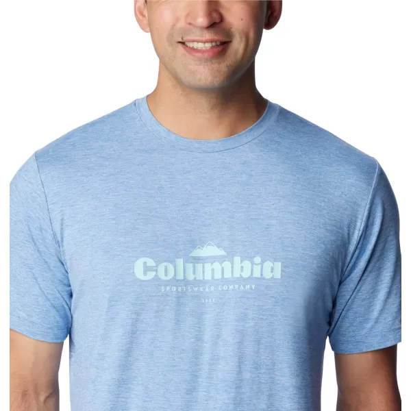 imageColumbia Mens Kwick Hike Graphic Short Sleeve TeeSkyler HeatherElevated High