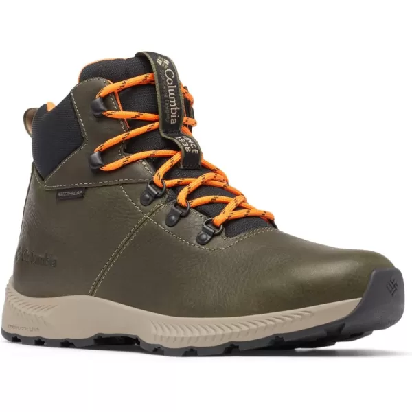 imageColumbia Mens Landroamer Explorer Waterproof SneakerPeatmossBright Orange