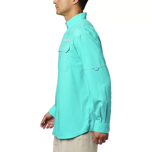 imageColumbia Mens Low Drag Offshore Long Sleeve ShirtBright Aqua
