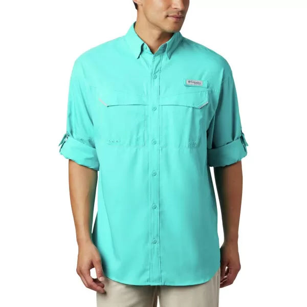 imageColumbia Mens Low Drag Offshore Long Sleeve ShirtBright Aqua